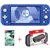 Nintendo Switch Lite Bleue + Étui de voyage et bundle Zelda : Larmes du Royaum