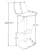 Tabouret réglable et pivotant à 360 degrés Tilbury - Noir anthracite