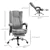 Chaise de bureau, fauteuil de massage par vibrations à 6 points, incli
