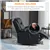 Fauteuil inclinable en simili cuir avec massage, vibration, télécomman