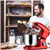 Batteur sur socle de cuisine à tête inclinable 660 W 6+1 vitesses avec