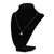 Ensemble collier et boucles d'oreilles avec pendentif rond en zircone