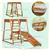 6-in-1 Indoor Playground Jungle Gym with Slide for Kids 3-10 Yrs