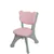 Ensemble de table rose avec 2 chaises et paniers de rangement