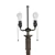 Lampe sur pied en faux bois gris rustique de 58 pouces avec abat-jour