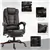 Chaise de bureau inclinable de massage Ultimate Comfort avec repose-pi