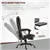 Chaise de bureau inclinable de massage Ultimate Comfort avec repose-pi