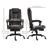 Chaise de bureau inclinable de massage Ultimate Comfort avec repose-pi