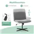 Chaise de bureau Criss Cross avec hauteur réglable et tissu en velours