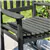 Fauteuil à bascule de patio en bois d'acacia FSC de Patioflare, gris