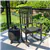 Fauteuil à bascule de patio en bois d'acacia FSC de Patioflare, gris