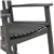 Fauteuil à bascule de patio en bois d'acacia FSC de Patioflare, gris