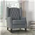 Chaise d'appoint grise moderne