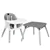 Ensemble table et chaises pour tout-petits - Gris