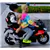 Moto Aprilia 24V 2 places améliorée avec musique, roues en caoutchouc