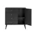 Modubox Commode à 4 tiroirs avec porte Milo Mid-Century en noir