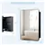 Armoire de salle de bain avec miroir ouvrable de 30 x 20 pouces