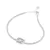 Bracelet en zircone cubique 3A avec pierre carrée