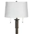 Un ensemble de deux lampadaires rustiques en faux bois gris de 58 pouc