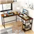 Bureau d'ordinateur en forme de L