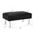 Banc ottoman touffeté rectangulaire de 34 pouces