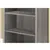 BOOKCASE - 48'H / DARK TAUPE WITH ADJUSTABLE SHELVES