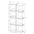 BOOKCASE - 71'H / WHITE / GREY