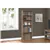 BOOKCASE - 72'H / DARK TAUPE WITH 5 SHELVES