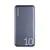 LOGiiX Piston Power 10,000 mAh Batterie Externe en Aluminium - Bleu Nuit