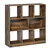 3-Tier Storage Shelf Bookcase, Home Organizer for Office, Rustic Brown