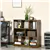 3-Tier Storage Shelf Bookcase, Home Organizer for Office, Rustic Brown