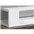 TV STAND - 60'L / HIGH GLOSSY WHITE WITH TEMPERED GLASS