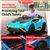 Voiture pour enfants Lamborghini Huracan STO deux places, Blu Glauco