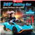 Voiture pour enfants Lamborghini Huracan STO deux places, Blu Glauco