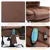 Chaise de bureau de massage en microfibre marron