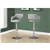 BARSTOOL - GREY FABRIC / CHROME METAL HYDRAULIC LIFT