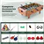 Ensemble de table de jeu combiné 4 en 1