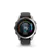 Garmin fenix E – 47 mm, AMOLED Acier inoxydable avec bracelet en silic