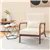 Fauteuil Moderne Mid-Century - Beige