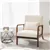 Fauteuil Moderne Mid-Century - Beige