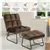 Fauteuil de massage en velours - brun