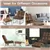 Fauteuil de massage en velours - brun