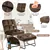 Fauteuil de massage en velours - brun