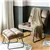 Fauteuil de massage en velours - brun