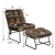 Fauteuil de massage en velours - brun