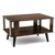 Table basse avec tablette - Brun rustique