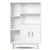 Armoire de garde-manger avec 2 portes et 5 tablettes