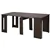 Foldable Table, Extendable Dining Table, Up to 6 People, Dark Brown