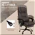 Fauteuil de Bureau Massant Inclinable avec Support Lombaire et Hauteur