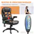 Chaise de Bureau Chauffante Ergonomique avec Massage – Dossier Haut en